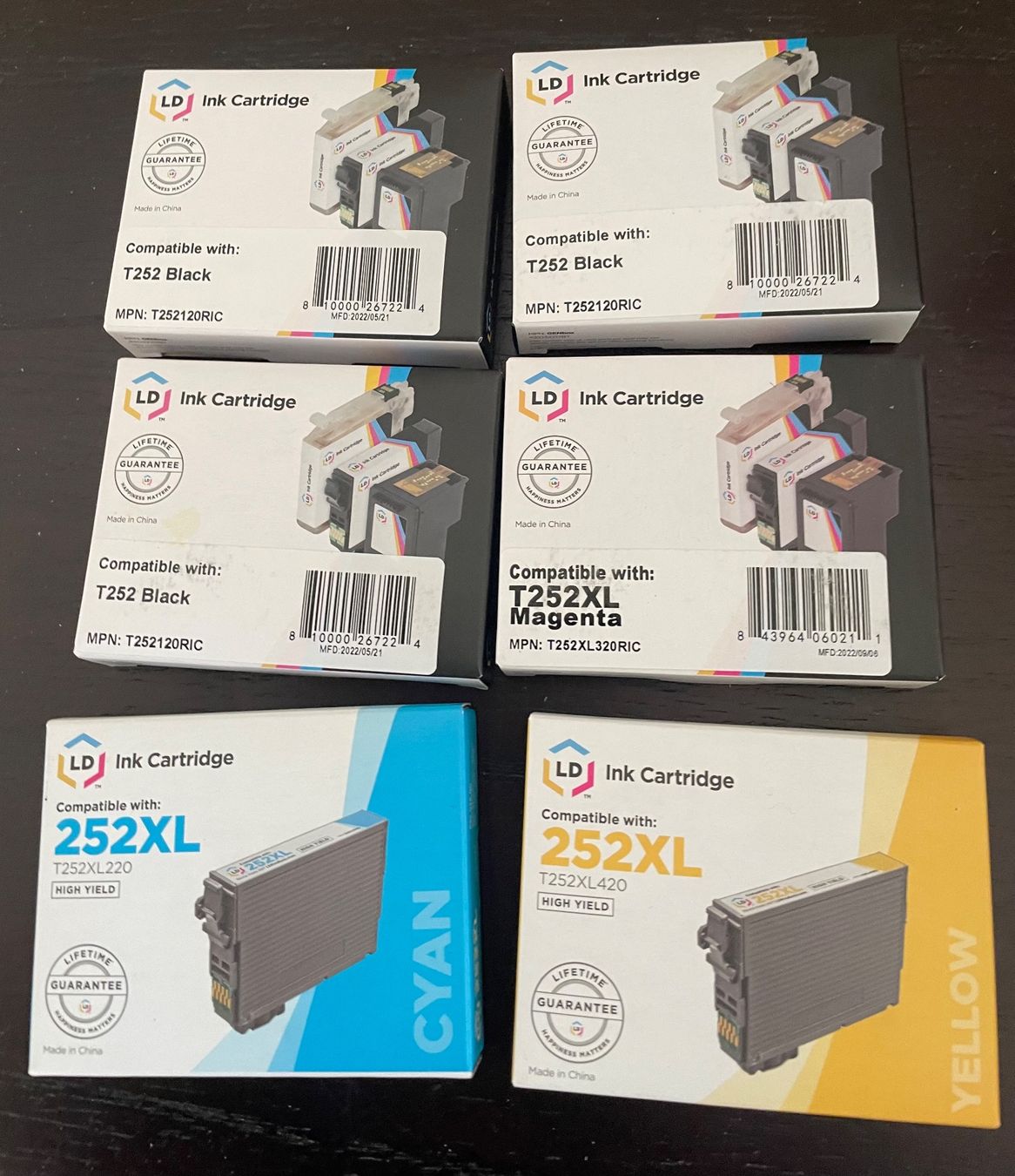 Epson Cartucce per stampanti & toner: 6 Printer cartridges , compatibel mit T252 für Epson Printer – Usato da Zuerich venduto da poeteterli