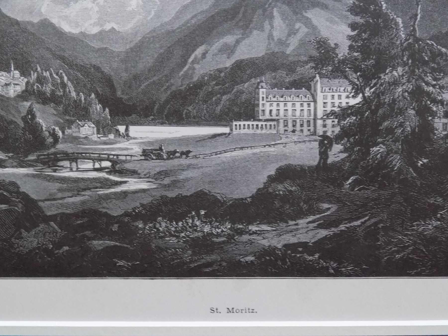 Stiche: St. Moritz im Engadin top Passepartout – Gebraucht aus Risch von Antikfee 1