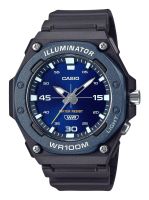 ⌚ Herrenuhr ®CASIO Analog Blau Schwarz 48mm 10 ATM LED NEU