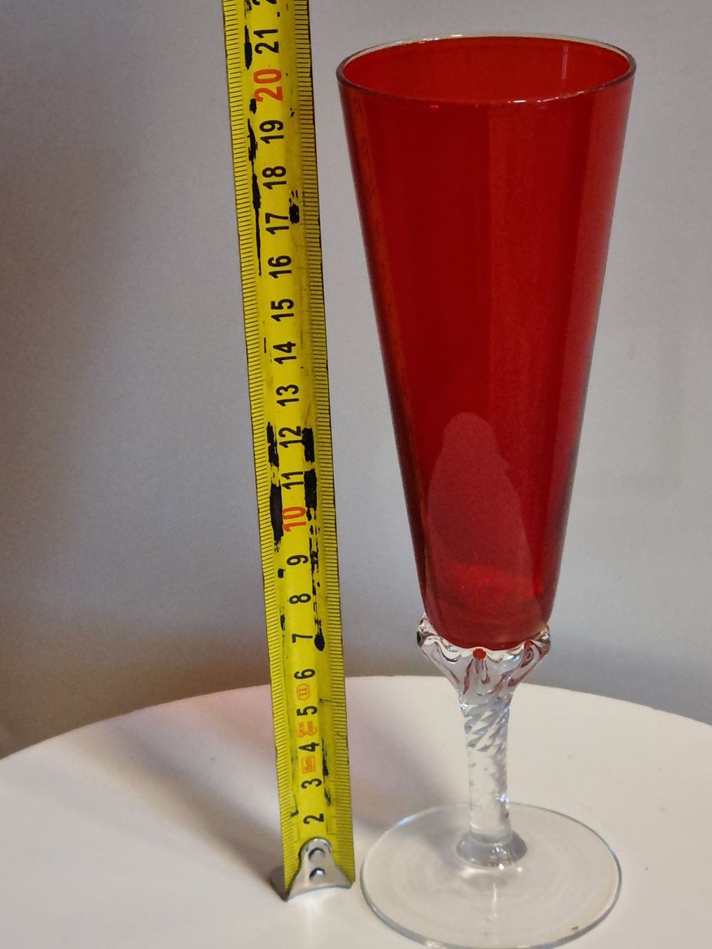 Murano Bicchieri: Murano-Style Glas, rot, Handarbeit, Kunstglas – Usato da Scharnachtal venduto da devin03 7