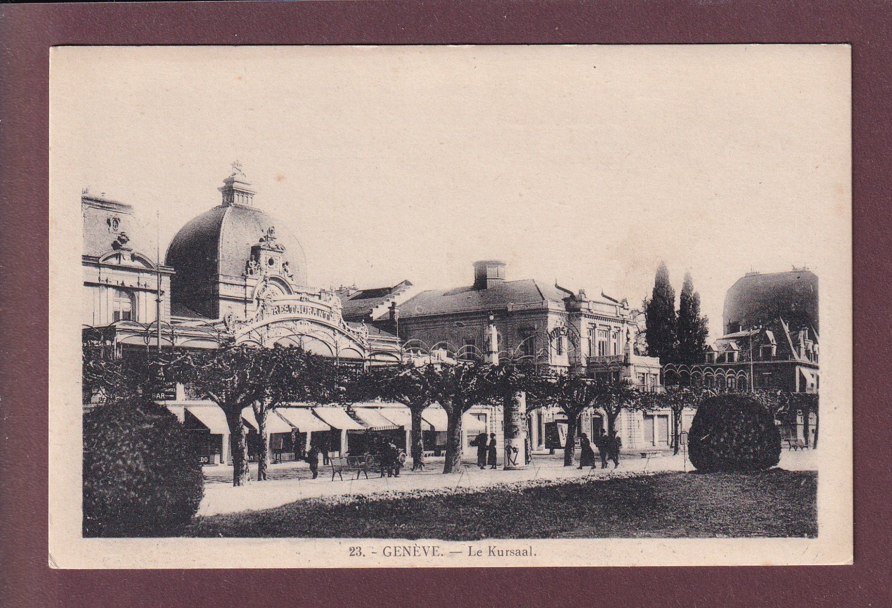 Ansichtskarten: GENEVE - Kursaal – Gebraucht aus Pully von nicecards