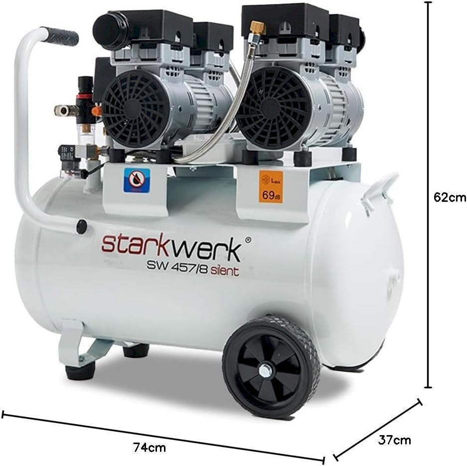 Compresseurs: Starkwerk Flüsterkompressor SW 457/8 – Neuf avec emballage d'origine à Bottighofen par zaap 5