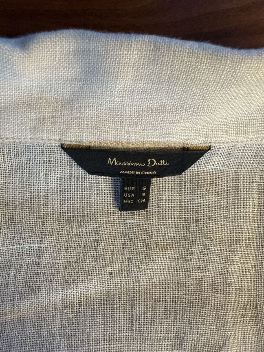 Massimo Dutti Camicette: Massimo Dutti Damen Hemdbluse Leinen Grösse S – Usato da Brütten venduto da Bettina_07 2