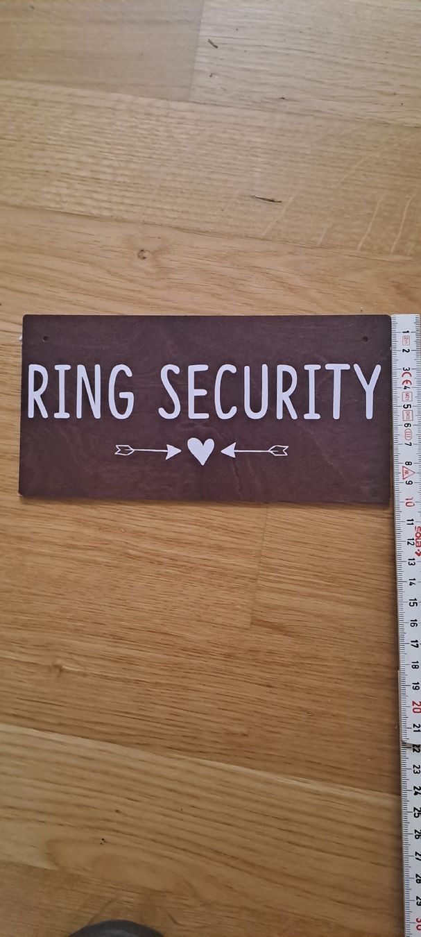 Insegne: Ring security Tafel Hochzeit – Usato da Jona venduto da Schaniarle 4