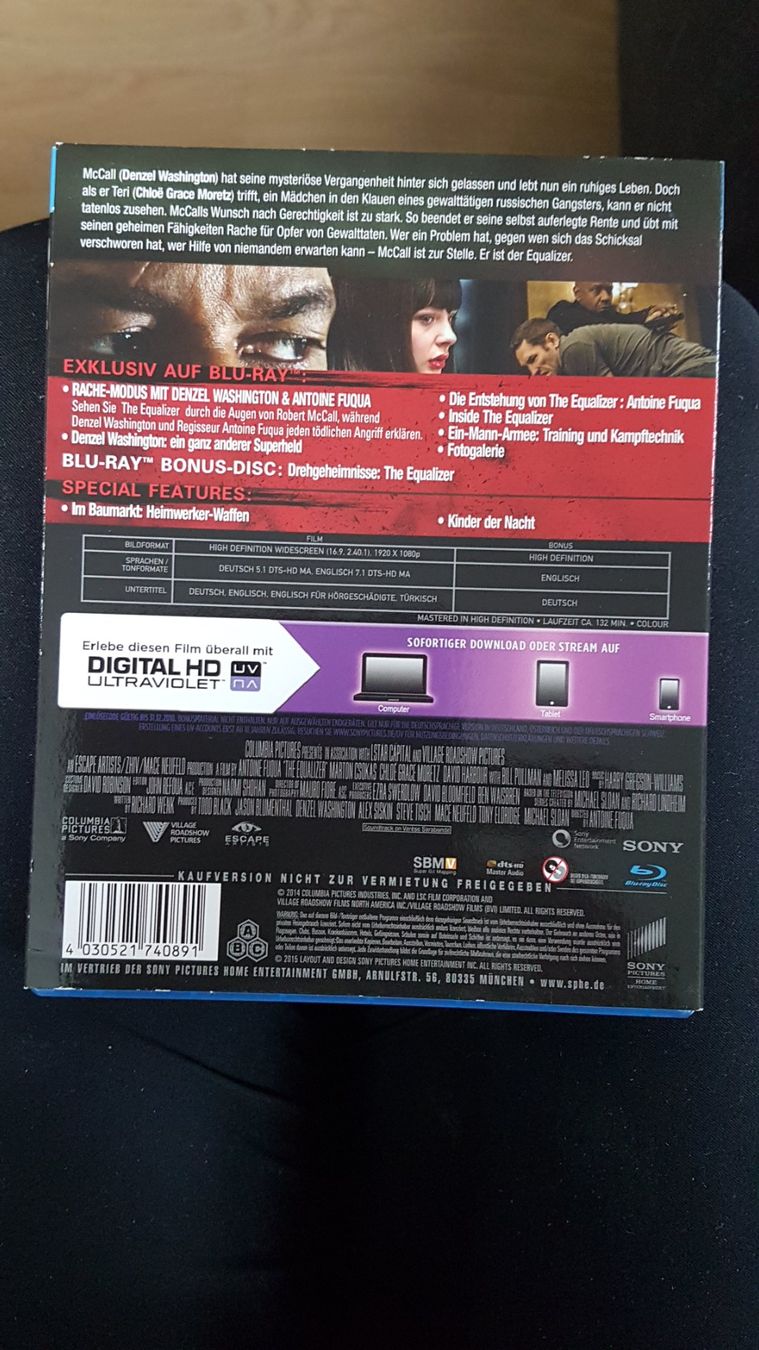 Tutti i DVDs: Blue-ray "The Equalizer" – Usato da Buttisholz venduto da Simone_n 1