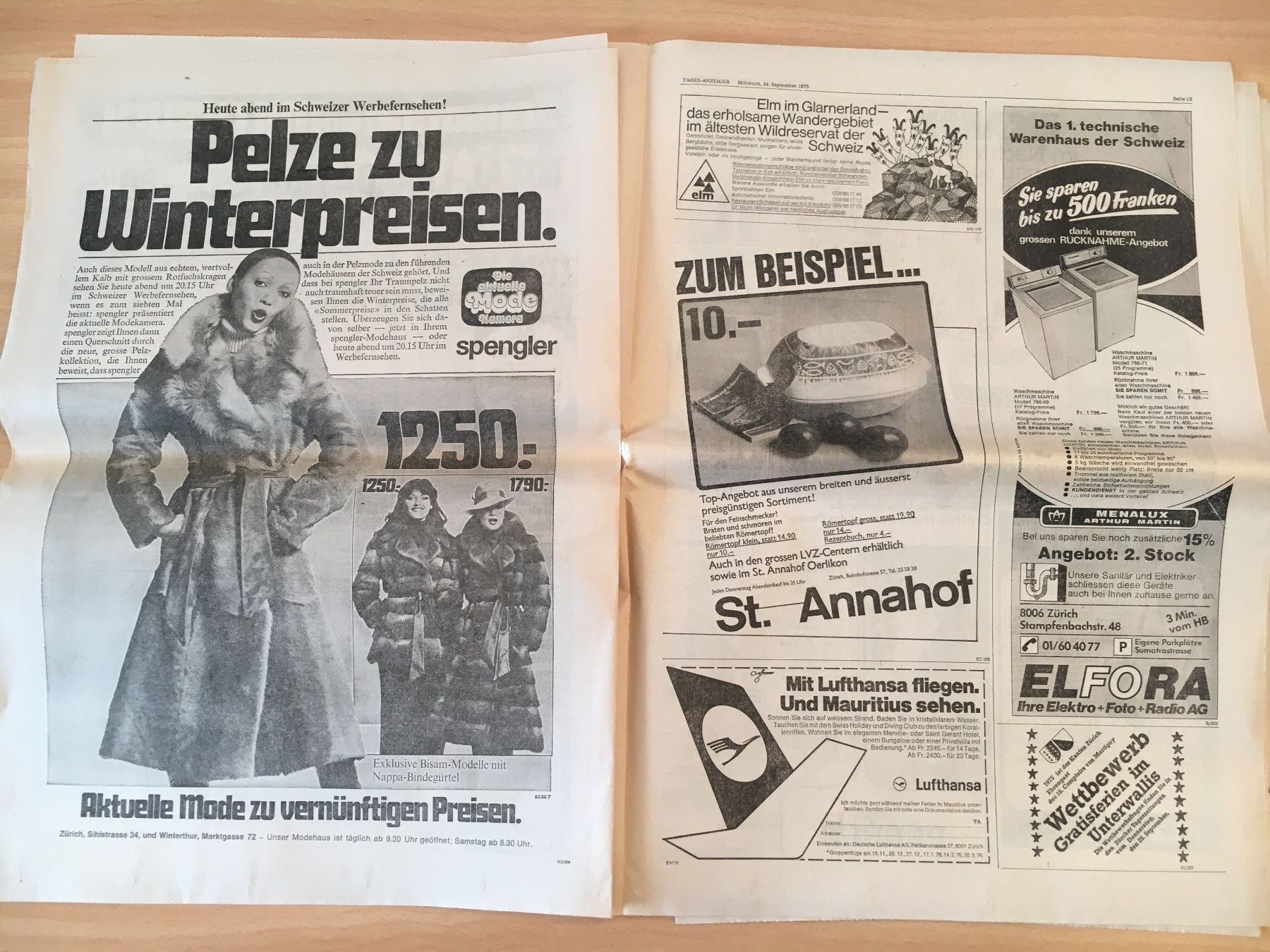 Zeitschriften & Magazine: Tagesanzeiger vom 24. September 1975 – Gebraucht aus Luzern von Jiggy_8898 3
