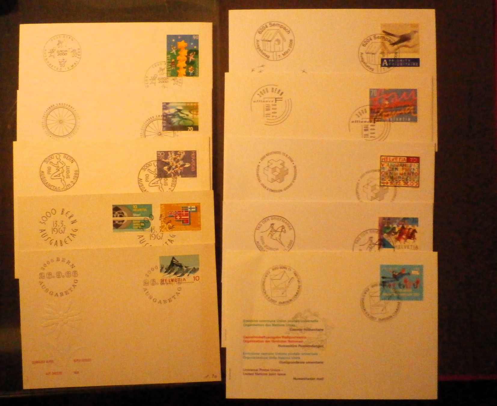 Alle Briefmarken: CH Verschiedene ET – Gebraucht aus Kehrsatz von Bernherb2 1