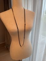 Short summer necklace with shiny metal discs & beads 40cm