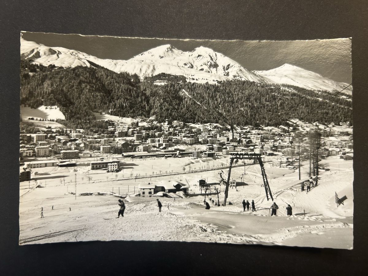 Cartes postales: Davos Skilift Bolgen – D'occasion à Fanas par Alessio11