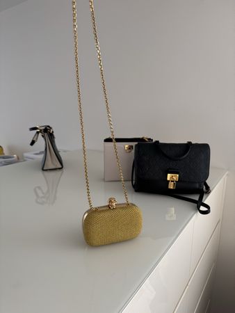 Alexander McQueen Clutch Bag, Gold, Totenkopf, Top Zustand!