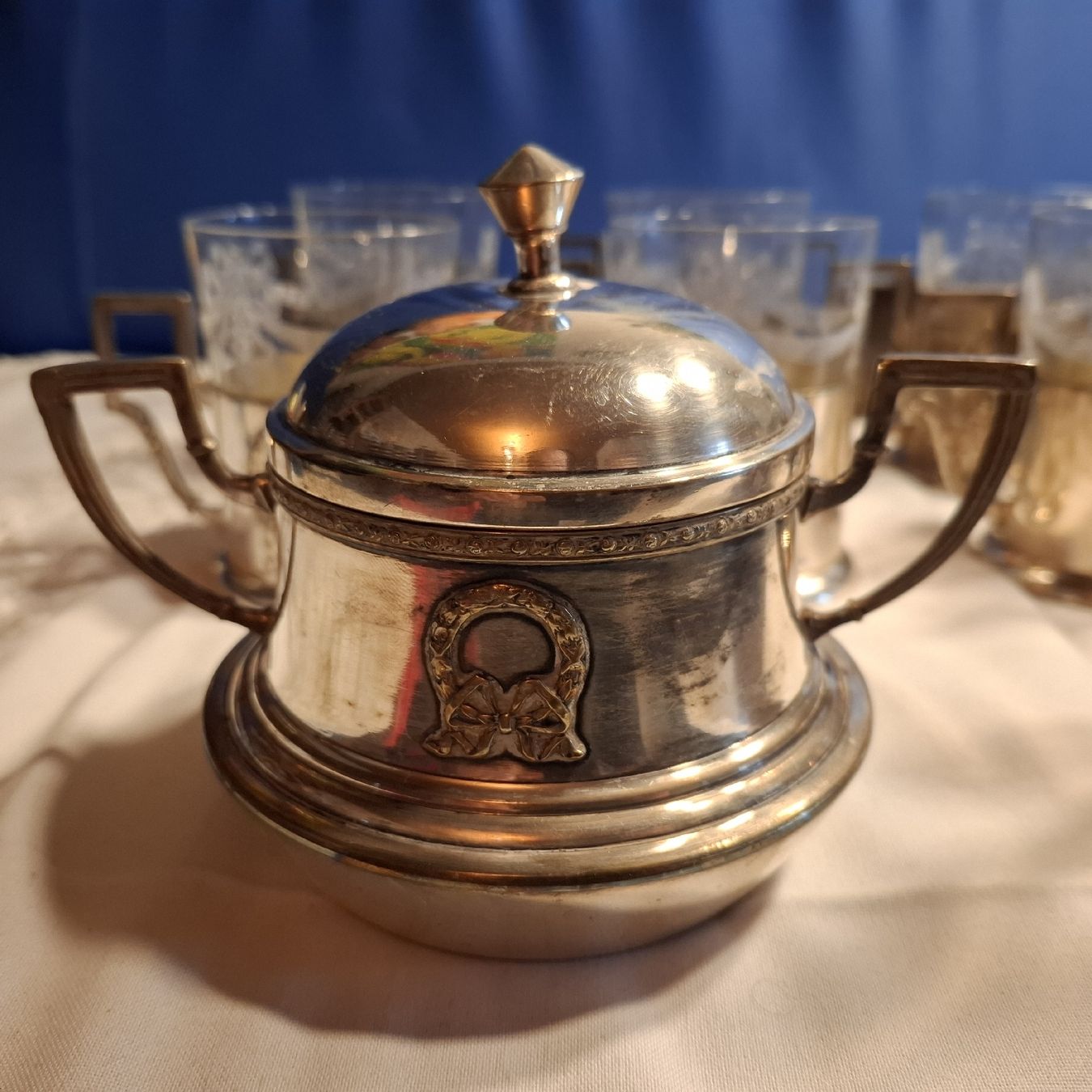 Verres: Antikes Gläser Set Versilbert 22 Einzelteile – D'occasion à Nürensdorf par DANG3REUX 1