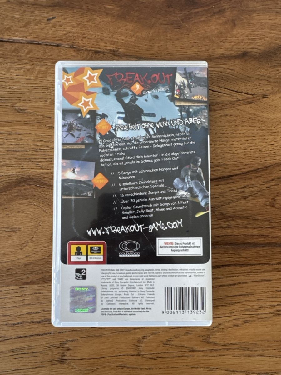 Jeux: PSP Freak Out Extreme Freeride – D'occasion à Lenzburg par eyworld 2