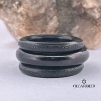 Ring-Set aus 3 Ringen – Edelstahl –Grösse 62