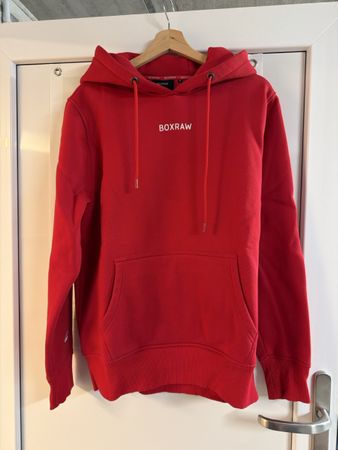 Boxraw Hoodie rot Kapuzenpullover Grösse M neu