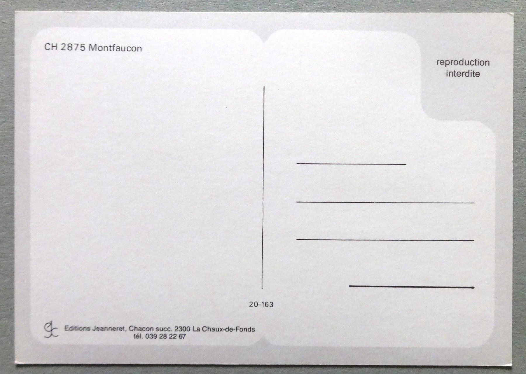 Cartoline postali: Montfaucon – Usato da Fétigny venduto da Billy2miny 1