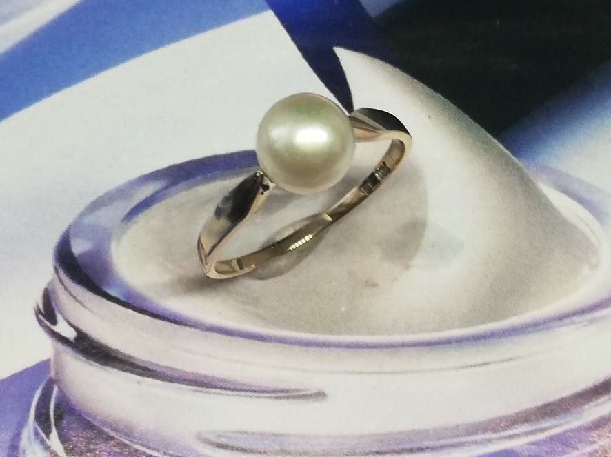 Ringe: Edler Perlenring aus 18 Karat Gold – Neu (gemäss Beschreibung) aus Unterägeri von Altgoldschmuck 7