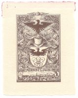 Ex-libris héraldique Ernst LAIS Riehen, Basel H. Lengweiler