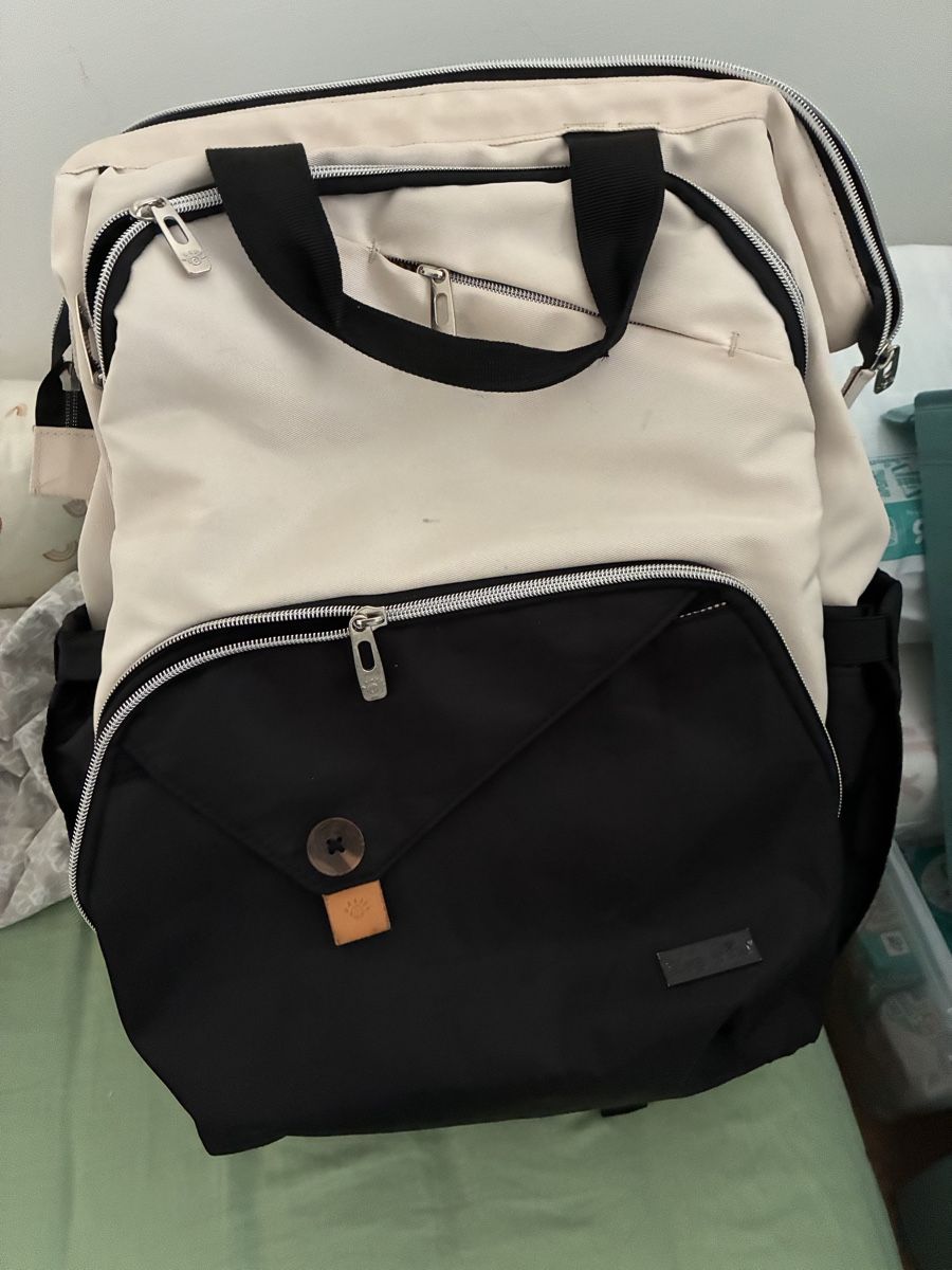Rucksäcke: Wickelrucksack 25L - Schwarz weiss – Gebraucht aus Saland von Francyherrera