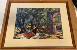 Frau im Garten von Hans Härri       (ID 7330)