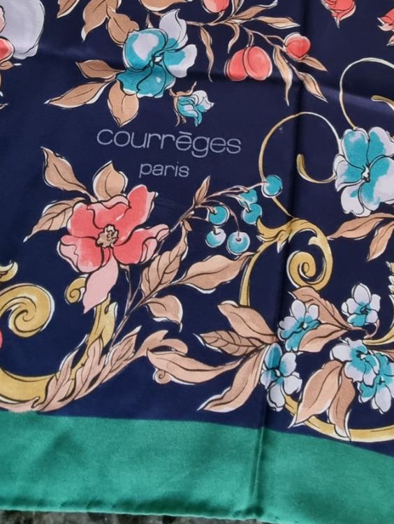 Foulard & Sciarpe: Seide Foulard mit schönem Muster – Nuovo (secondo la descrizione) da Geroldswil venduto da Agapanthus22 2