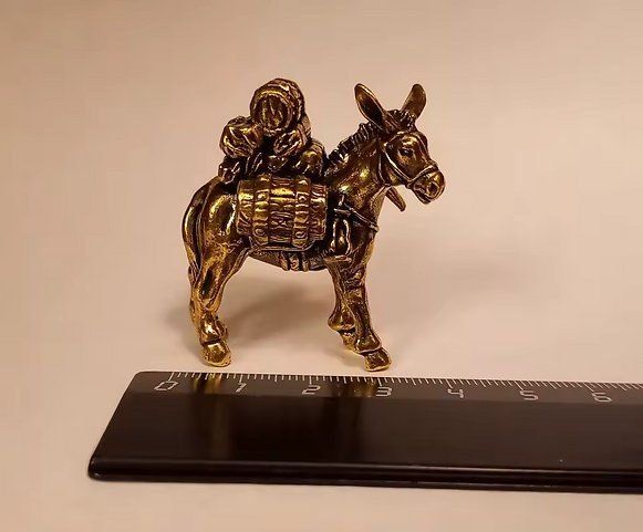 Statuette: Eselfigur Messing 4.1x4.2 cm Setzkastenfigur, Sammelfigur – Nuovo e nell'imballaggio originale da Altenrhein venduto da Solina 5