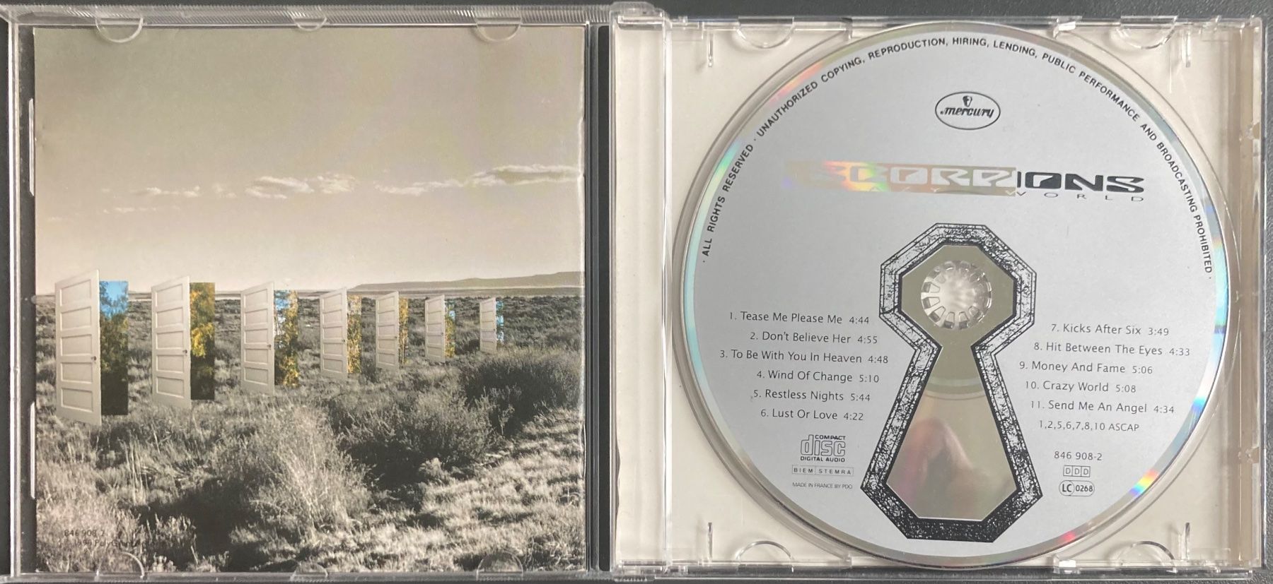 CD: SCORPIONS - CRAZY WORLD – Usato da Poliez-Pittet venduto da Newtown-Records 2