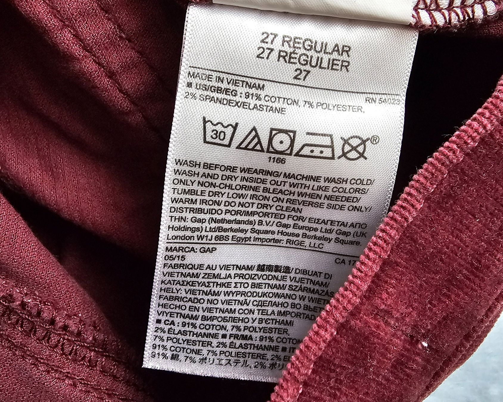 Gap Jeans: GAP Manchester Hose Gr. 27 – Nuovo (secondo la descrizione) da Füllinsdorf venduto da Sunnebliemli7 6