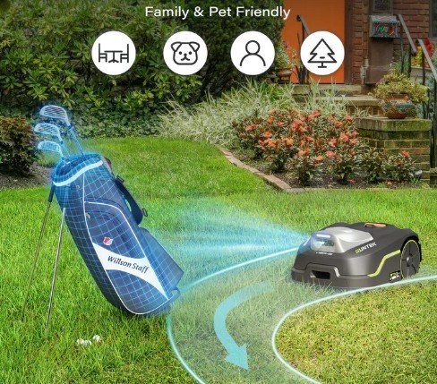 Rasenmäher: Robot Tondeuse Sunteck 500m2 RTK Dual Vision – Neu und originalverpackt aus Lausanne von UniDecoCasa