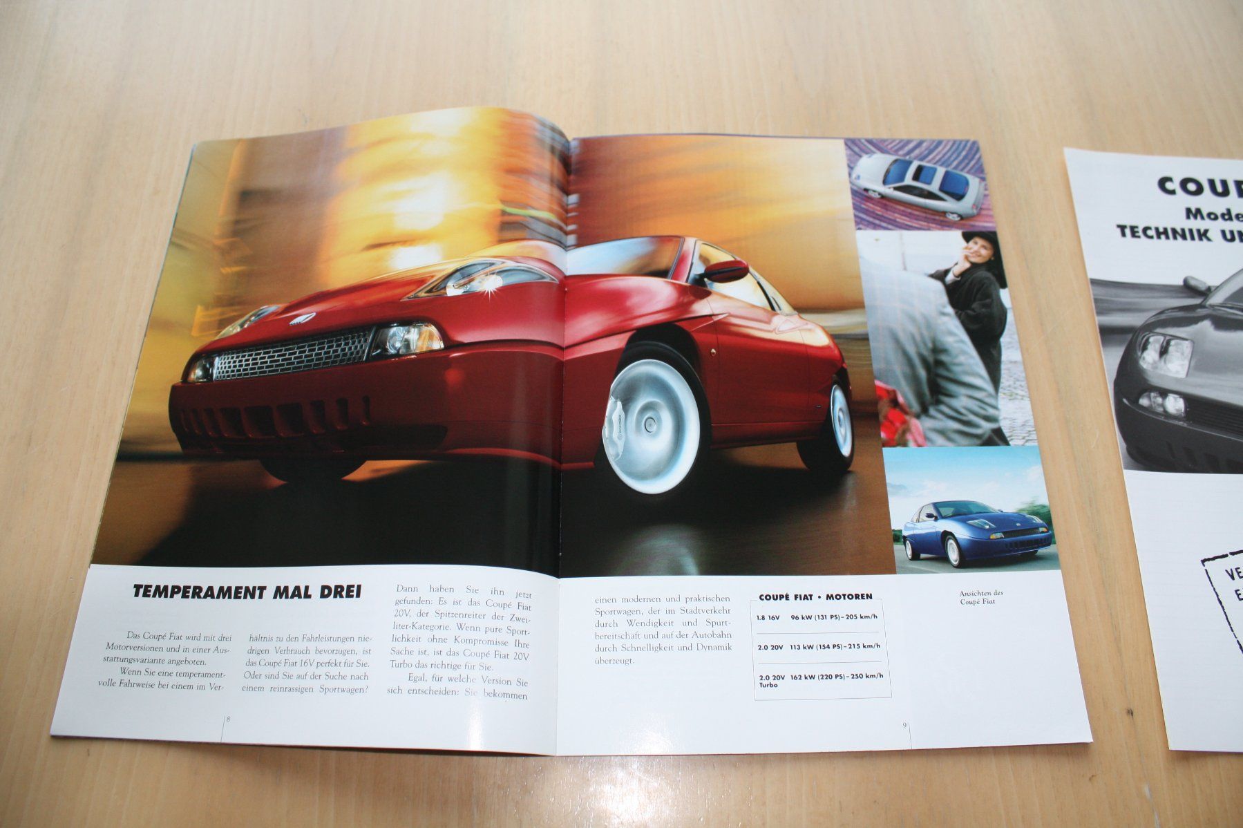 Fiat Documents: Fiat Coupé Prospekt 5/1999 – D'occasion à Wikon par erwin400 3
