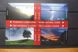 Sonderblock Schweizer Landeshymne 2011 Satz Viererblock