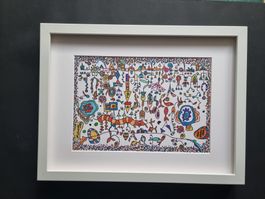 EDGAR BALTENSPERGER ORIGINAL ACRYL MISCHTECHNIK SIGNIERT