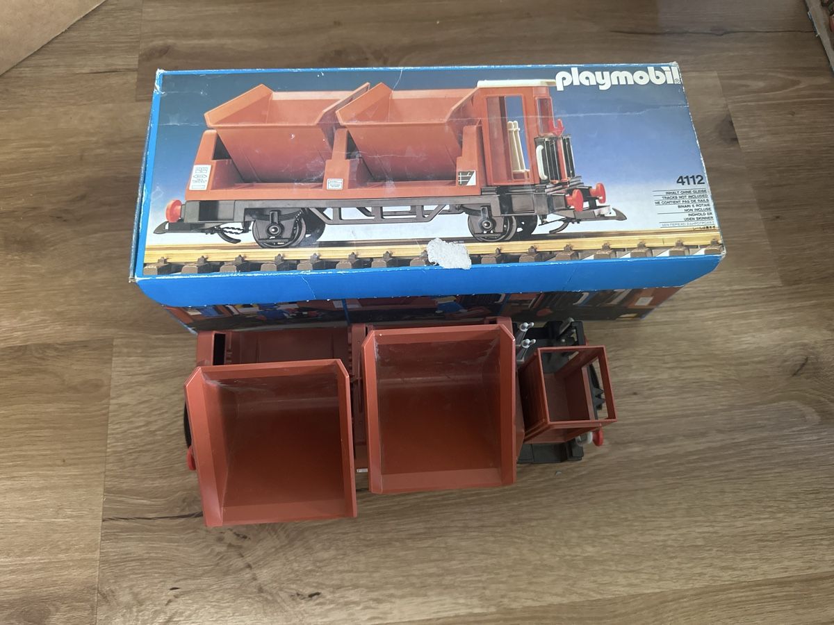 Modellini di ferrovie: Playmobil 4112 Güterwagen mit Kipper – Usato da Mörschwil venduto da Alrud99