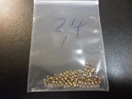 100 perles tungstène vieil or  2,40 mm