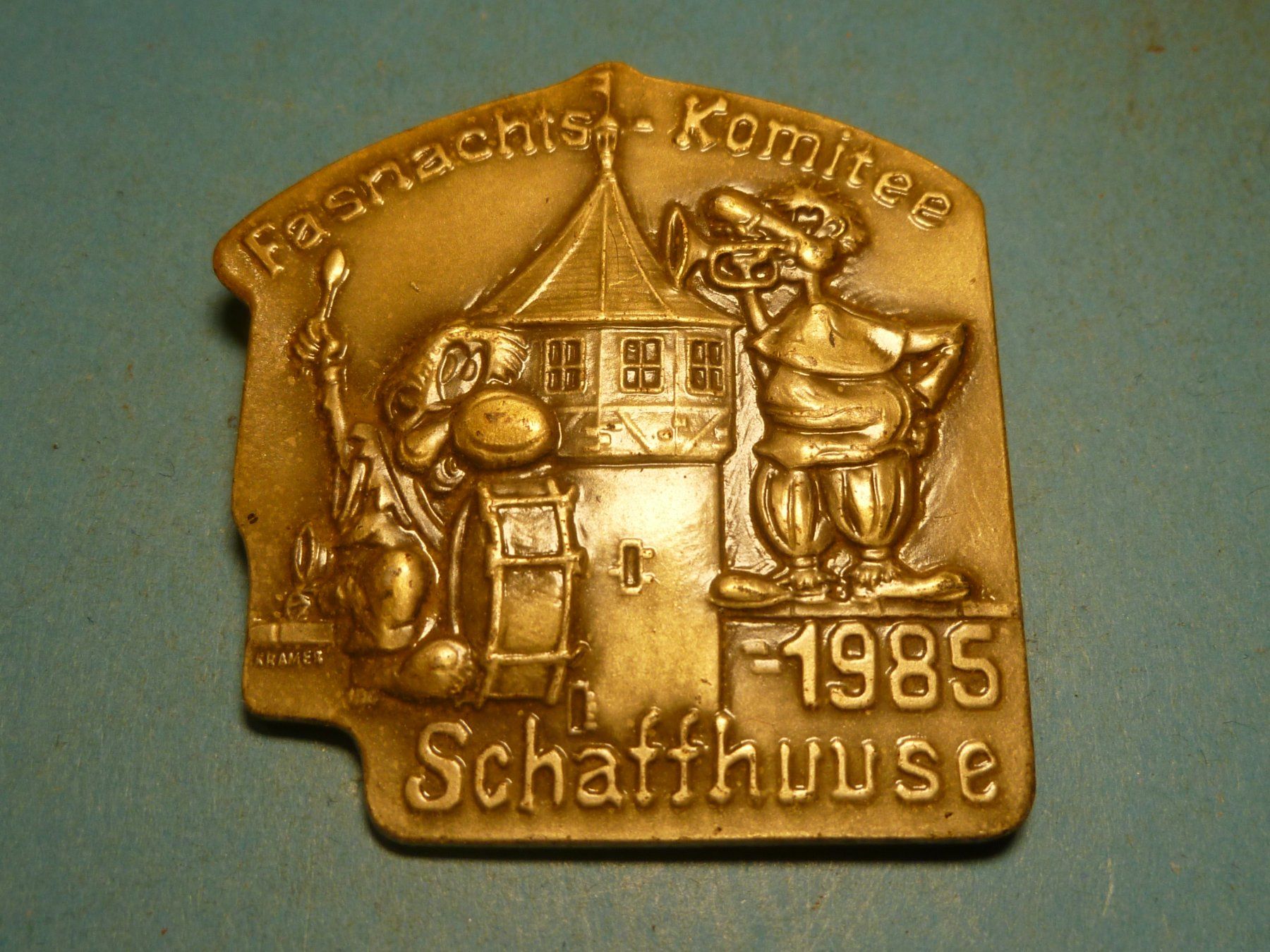 Placchette & Badge: SCHAFFHUUSE 1985 MESSING – Usato da Ried (Muotathal) venduto da Mandarin02