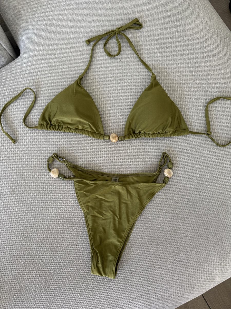 Maillots de bain & Bikinis: Neu: Zweiteiliger Khaki-Bikini, gr L – Neuf avec emballage d'origine à Granges VS par rvn