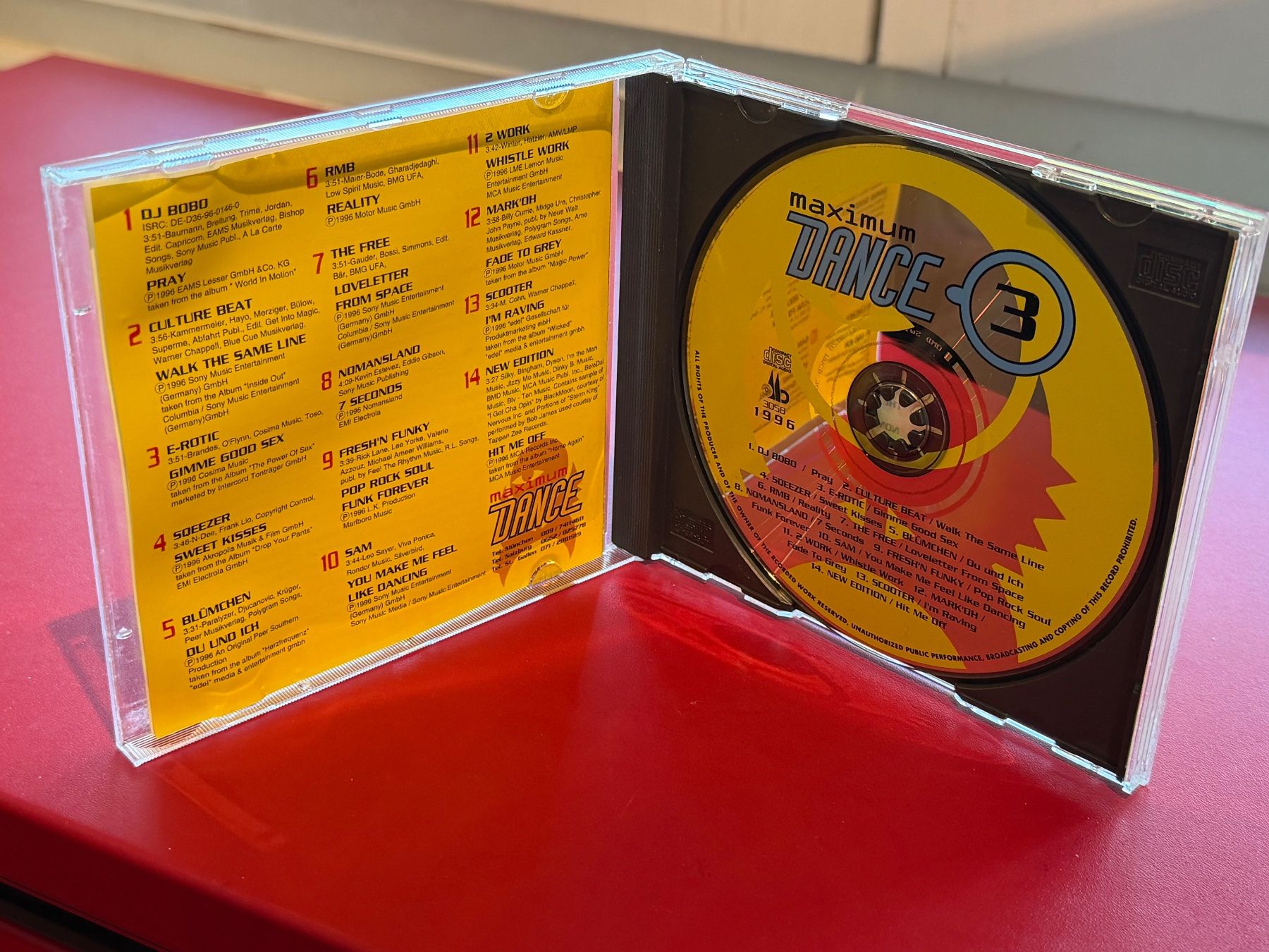 CDs: Maximum Dance 3/96 - KA02D – D'occasion à Küsnacht ZH par swisssales.net 2