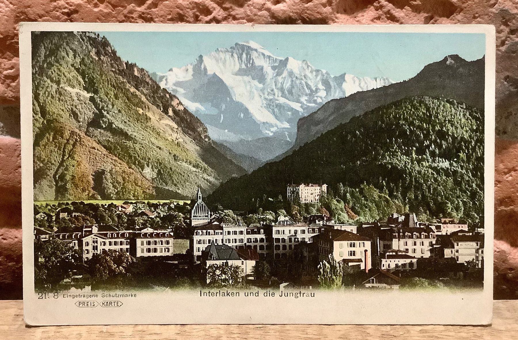 Cartoline postali: INTERLAKEN & Jungfrau - Berner Oberland – Usato da Root venduto da ENGLAND-TREASURES