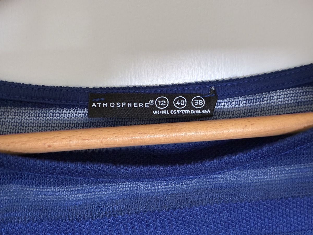 Pulls & Sweat-shirts: Damen Pullover Atmosphere blau gestreift Grösse 38 – D'occasion à Tagelswangen par sarahski 1