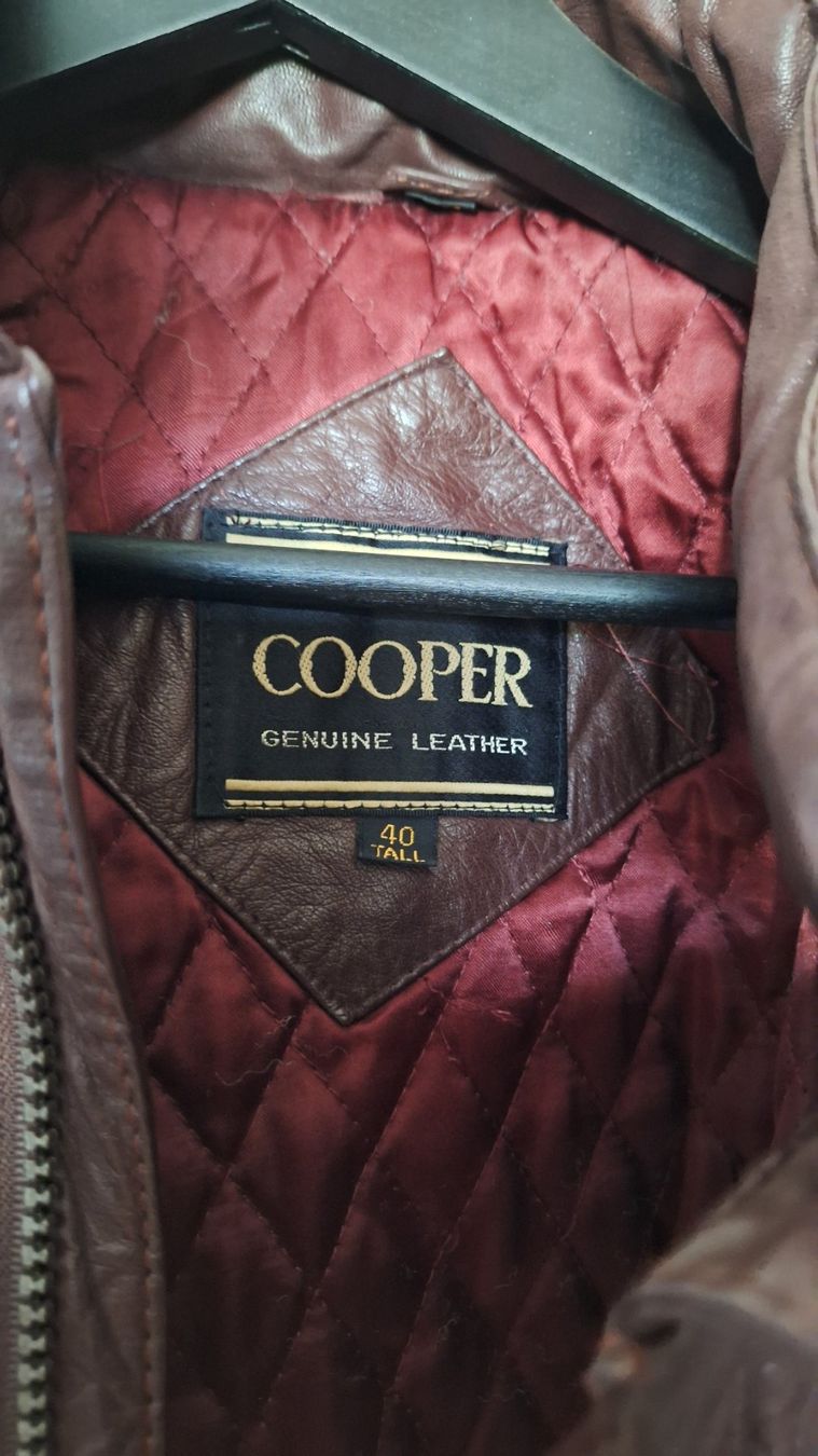 Giacche: Cooper Leather Bomber Jacket (Size 40 Tall) – Usato da Zürich venduto da andyscorner 2