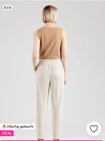 Damen Leinenhose beige Grösse M, VeroModa