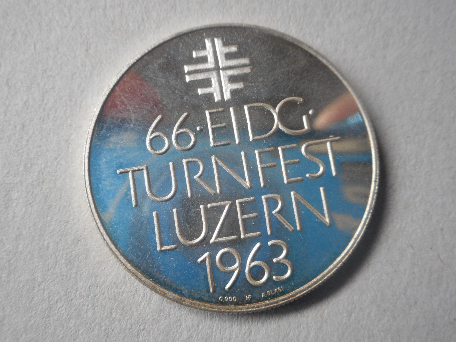 Medaillen: 1963  silber  66.Eidg. Turnfest Luzern – Neu (gemäss Beschreibung) aus Kriegstetten von pizlad2010 1