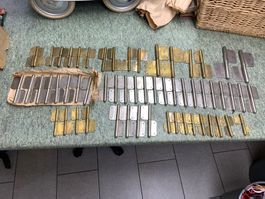 Grosses Konvolut Türscharniere Fischband antik Beschläge NOS