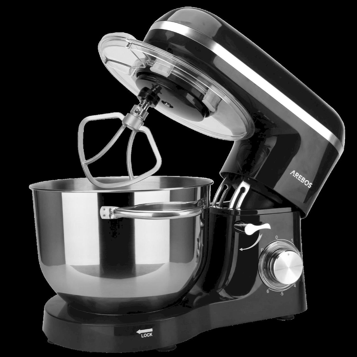 Elettrodomestici da cucina: Arebos Küchenmaschine 1500W schwarz – Nuovo e nell'imballaggio originale da Bottighofen venduto da zaap 2
