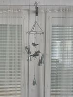 Glocken-Windspiel aus Metallblech / Vögel u.Glocken