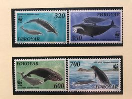 WWF Färöer 1990 Wale Nordatlantik Satz postfrisch