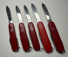 Victorinox Konvolut 5x Vintage Officier Suisse – Schweiz