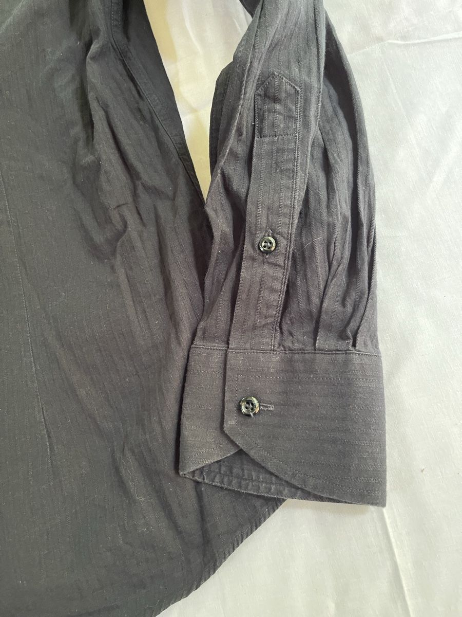 Hemden: Chic Camicia Uomo-cotone Blue notte Con rilievi-L/XL – Neu (gemäss Beschreibung) aus Gordevio von LanaZimm 8