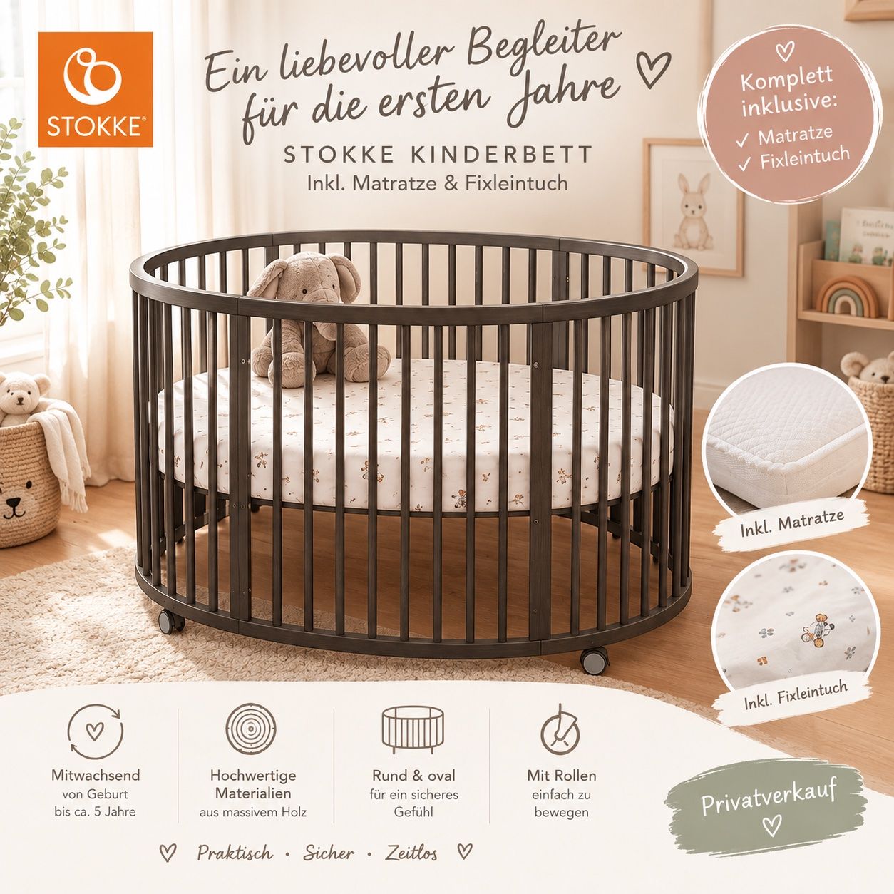 Stokke Letti: Kinderbett Stokke SLEEPY – Usato da Gutenswil venduto da Mric