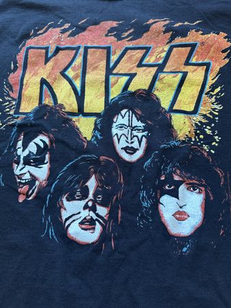 KISS T-Shirt schwarz mit Band-Print in gutem Zustand