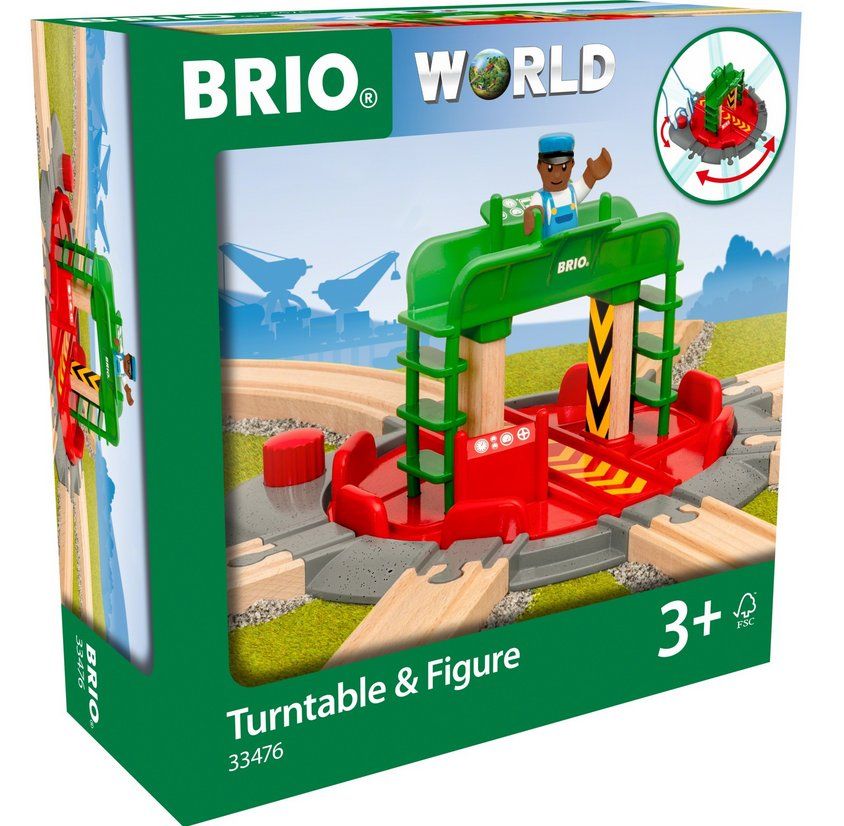 Brio Giocattoli: BRIO 33476 Lok-Drehscheibe mit Kontrollbrücke – Nuovo e nell'imballaggio originale da Oensingen venduto da Liquidations-Shop 6